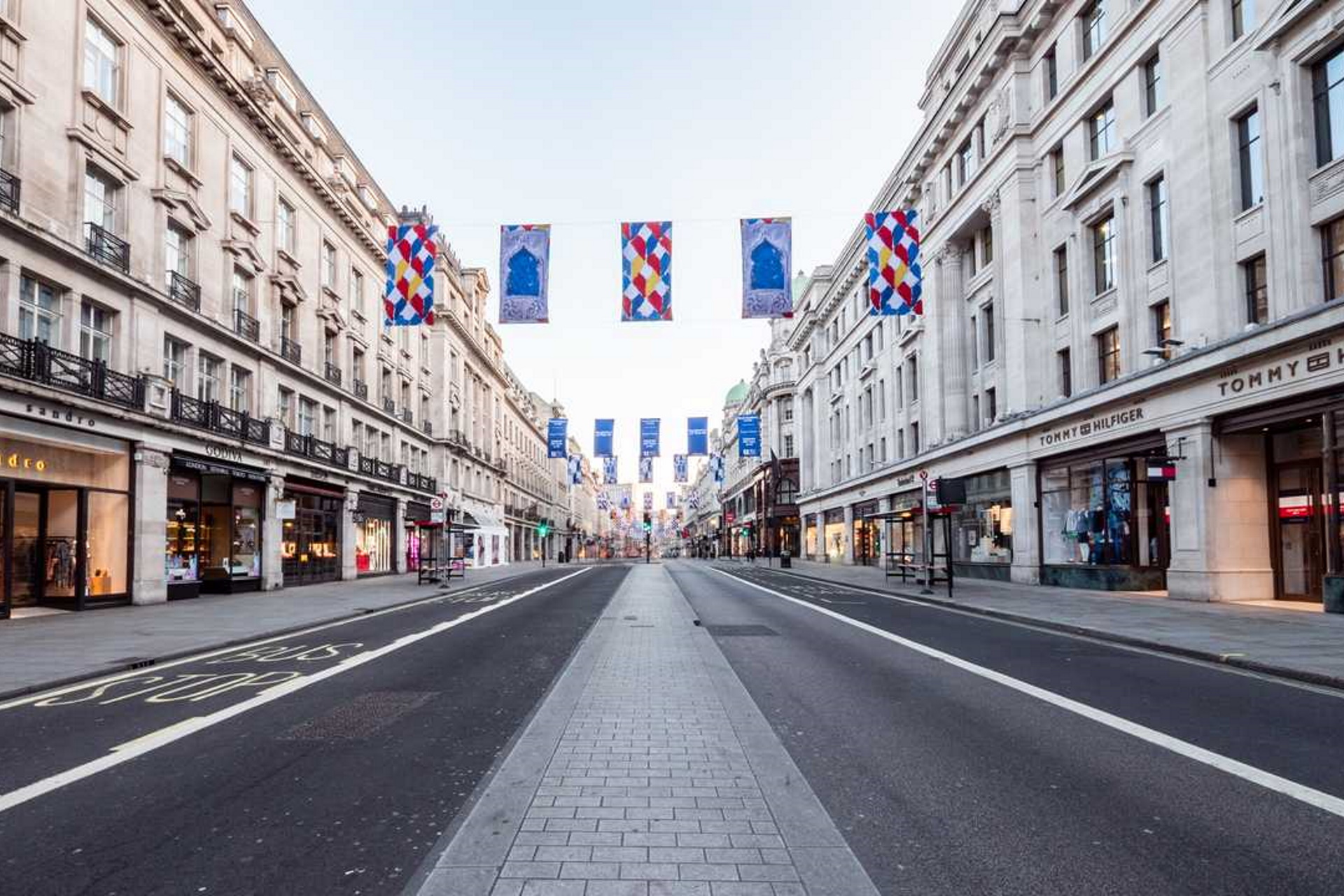 London's Regent Street during lockdown